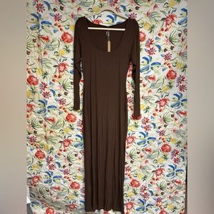 NWT skims brown dress